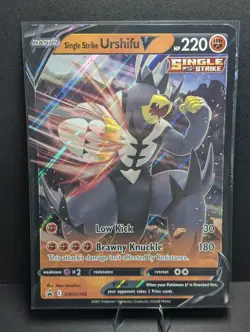 Pokemon TCG Single Strike Urshifu V (Jumbo) SWSH106 Black Star Promo OVERSIZED - Image 1