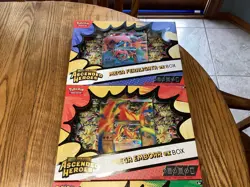Pokemon Mega Evolutions Ascended Heroes Mega Emboar/Feraligatr/Meganium Ex Box - Image 3