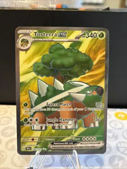 Torterra ex 185/162 Ultra Rare Full Art Temporal Forces Pokemon TCG NM - Image 1