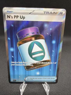 Pokemon N's PP Up Trainer Full Art Foil Rare Card 262/217 ASC - Image 1
