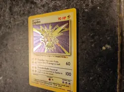 VTG 1999 Pokemon TCG Zapdos Base Set Holo 16/102 LP WOTC Rare Card - Image 3