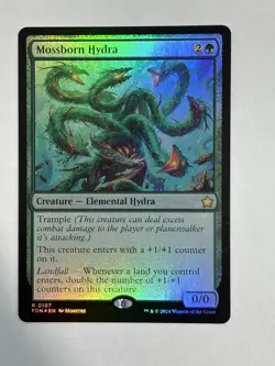 MTG Magic the Gathering Mossborn Hydra (471/789) Foundations NM FOIL - Image 1