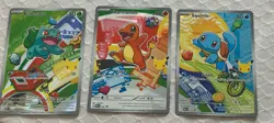 Pokemon TCG MEP Promo Bulbasaur Charmander Squirtle Lot 3 English 037 038 039 - Image 1