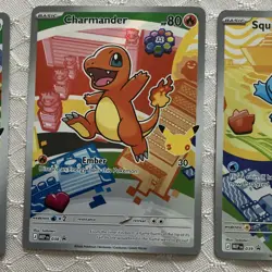 Pokemon TCG MEP Promo Bulbasaur Charmander Squirtle Lot 3 English 037 038 039 - Image 3
