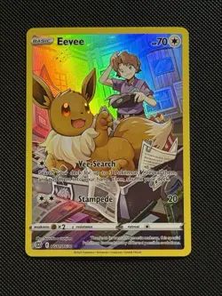 Pokemon 2022 Eevee TG11/TG30 Character Rare NM Brilliant Stars Full Alt Art L - Image 1