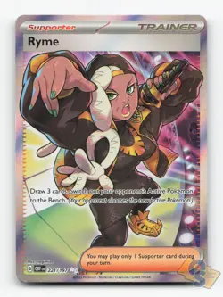 Pokemon TCG - Ryme 221/197 Near Mint Ultra Rare Obsidian Flames - Image 1