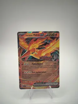 Pokemon TCG Team Rocket's EX Moltres (Stamped)- Destined Rivals, Near Mint - Image 1