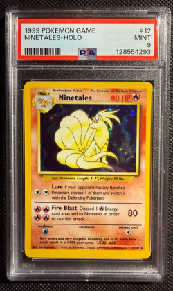 1999 Pokemon Game #12 Ninetales Holo PSA 9 MINT - Image 1