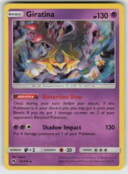 Giratina 97/214 Holo Rare Lost Thunder Pokemon Holo Near Mint - Image 1