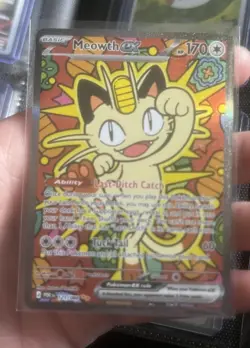 Pokemon TCG Meowth EX 121/88 SIR Special Illustration Rare Perfect Order - Image 1