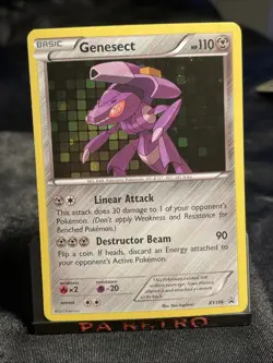 Pokemon TCG Genesect XY Black Star Promos XY196 Holo Promo LP - Image 1