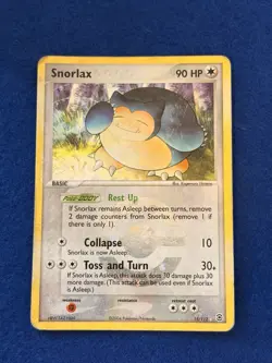 Snorlax 15/112 Reverse Holofoil Rare 2004 EX-FRLG Damaged - Image 1