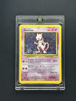 Pokemon TCG Mewtwo 010/102 Base Set Holo HP - Image 1