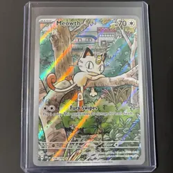 Pokemon Meowth 106/094 – Phantasmal Flames – English IR (Illustration Rare) NM - Image 1