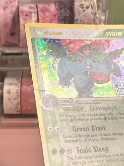 Pokemon TCG Venusaur 28/100 EX Crystal Guardians Stamped Holo - Image 3
