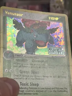 Pokemon TCG Venusaur 28/100 EX Crystal Guardians Stamped Holo - Image 5