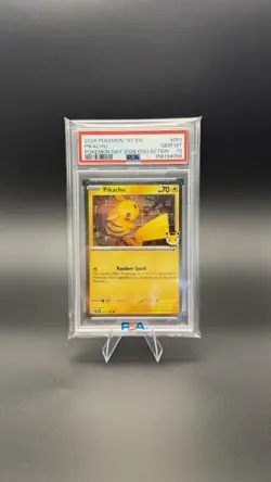 Pokemon TCG 2026 Pokemon Day Collection#051 Pikachu TEF PSA 10 💎 Swirl 🌀LowPop - Image 5