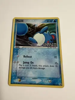 Pokemon - Marill 76/113 Delta Species - Reverse Holo Common with Stamp - NM - Image 1