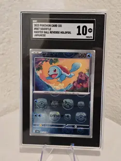 2023 Pokemon 151, SQUIRTLE, REVERSE HOLOFOIL #007, SGC 10 GEM MINT - Image 4
