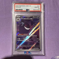 2025 Pokemon TCG S-Chinese Gem Vol 3 Exclusive CBB3C 03 07/07 Gengar PSA 10 RQ94 - Image 1