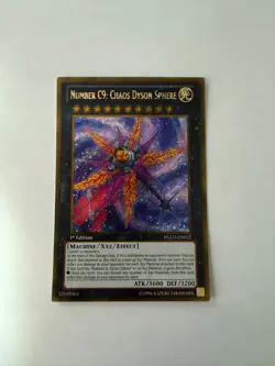 Yugioh - Number C9: Chaos Dyson Sphere - Gold Secret - 1st - PGLD-EN022 - LP - Image 1