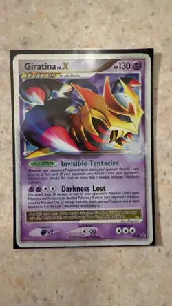 Pokemon TCG Giratina LV.X DP38 Black Star Promo Card Diamond and Platinum - Image 1