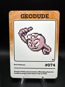 Pokemon Geodude Set of 5 - Geodude #74 Peru/NON-TCG Cards & Stickers - Image 4