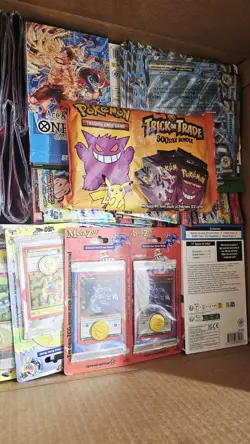 Pokemon TCG Accessories Sealed Sleeves, Binders, Packs, Mats, One P Decks Etc - Image 1