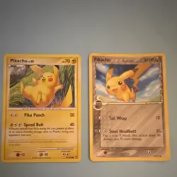 Nintendo Pokemon TCG 2008 Basic Card Lot (2) Pikachu Regular - Image 1