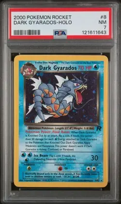 2000 POKEMON ROCKET 8 DARK GYARADOS-HOLO - PSA 7 - Image 2