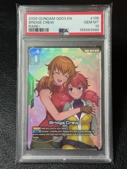 Bridge Crew GD03-105 R+ Alt Art - PSA 10 Pop 5 - Gundam Card Game: Steel Requiem - Image 1