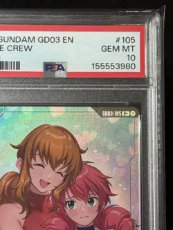 Bridge Crew GD03-105 R+ Alt Art - PSA 10 Pop 5 - Gundam Card Game: Steel Requiem - Image 3