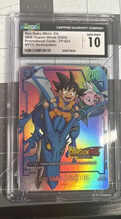 NYCC 2024 Exclusive CGC 10 GM Dragon Ball Super Daima Son Goku (Mini) Card Game - Image 1