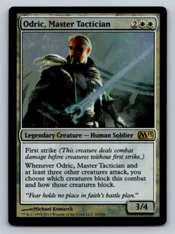 Odric, Master Tactician Magic 2013 (M13) 23 R NM Foil Magic: The Gathering - Image 1