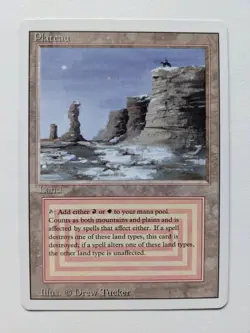 Plateau (NM) - Revised - Magic the Gathering - Dual Land - Image 1