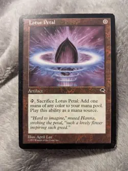 MTG Lotus Petal Tempest Regular Common Lightly Played - Image 1