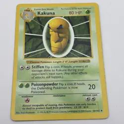 Kakuna 33/102 SHADOWLESS Base Set Pokemon TCG WOTC Vintage - Image 5