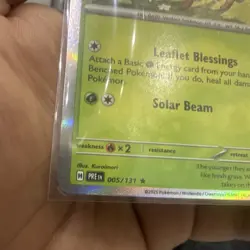 Pokemon Leafeon Sv: Prismatic Evolutions 005/131 Holo Poke Ball Pattern Rare - Image 4