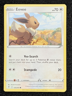 Eevee 125/203 - SWSH07: Evolving Skies Pokemon TCG Rayquaza Cameo LOT x2 - Image 4