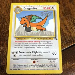 Pokemon Dragonite Wizards Black Star Movie Promo 2 Regular TCG Exc nr mint - Image 1