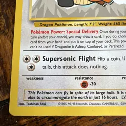 Pokemon Dragonite Wizards Black Star Movie Promo 2 Regular TCG Exc nr mint - Image 5