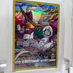 2022 POKEMON SWORD & SHIELD BRILLIANT STARS #TG12 FULL ART/ORANGURU - PSA 10 - Image 4