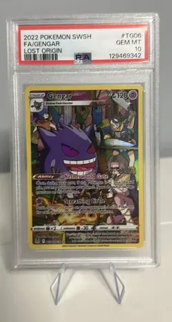 Pokemon Gengar TG06/TG30 Lost Origin Trainer Gallery Holo Ultra Rare PSA 10 - Image 1