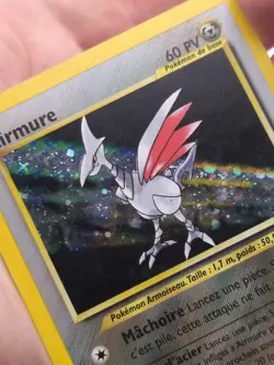 Pokemon French Airmure (Skarmory) 13/111 Skarmory Neo Genesis Holo Rare 2001 - Image 2