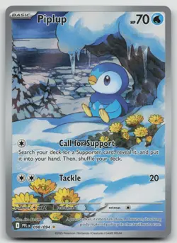Pokemon TCG Piplup Illustration Rare 098/094 Near Mint Phantasmal Flames - Image 1