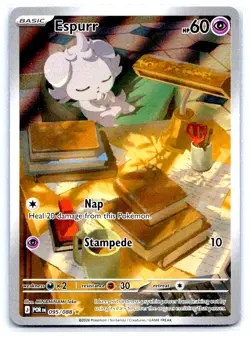Pokemon Espurr ME03: Perfect Order POR Holo 095/088 NM Illustration Rare - Image 1