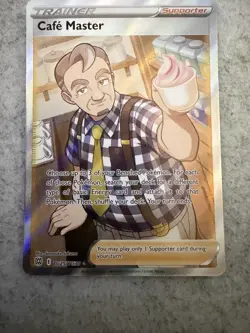 Cafe Master (Full Art) - TG25/TG30 Ultra Rare Brilliant Stars NM Pokemon TCG - Image 1