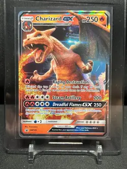 Charizard GX SM195 Black Star Promo Holo Pokemon 2019 Detective Pikachu LP - Image 1