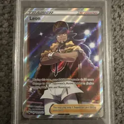 Leon Ultra Rare Pokemon Sword & Shield Vivid Voltage PSA 8 - Image 4