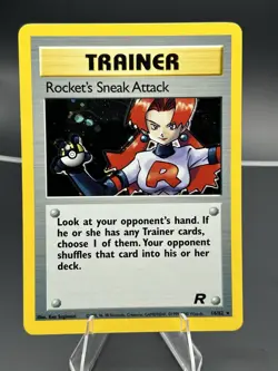 Wizards of the Coast Pokemon TCG Rocket's Sneak Attack 16/82 Team Rocket Holo EN - Image 1